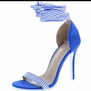 Shoe Republic Rhonda Blue Sandle heel